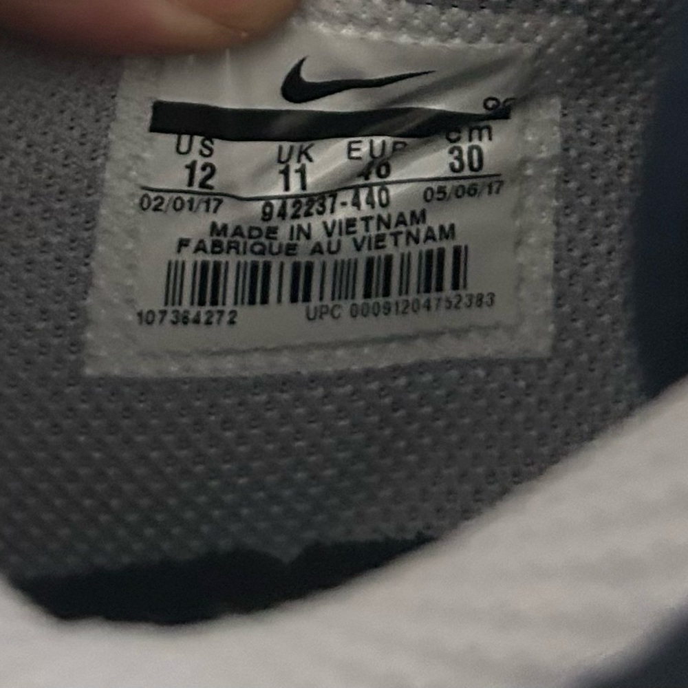 Nike SB Check Solarsoft Navy Black White Skate Shoes Men’s Size 12 - Picture 14 of 14